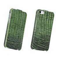 Чехол для iPhone 5 Borofone Lizard flip leather case green