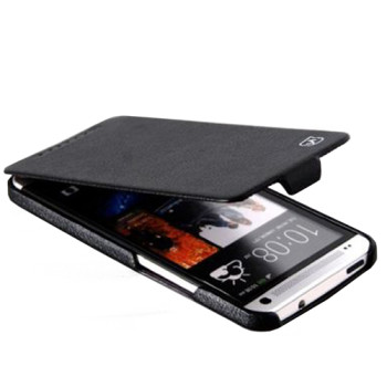 Чехол для HTC One HOCO Duke flip leather case, black [HT-L006]