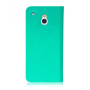 Чехол для HTC One Mini HOCO Iris book leather case, mint green [HT-L008]  - фото 3
