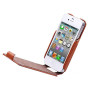 Чехол для iPhone 4 Momax Litchi flip case, brown [GMSDAPIP4SA07]  - фото 2