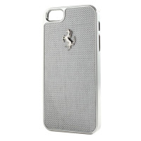 Чохол для iPhone 5/5S Ferrari Carbon cover case, white [FECBSIHCP5W]
