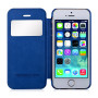 Чехол для iPhone 5/5S Momax Haute Couture case, blue [HVAPIP5SB]  - фото 2