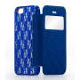 Чехол для iPhone 5/5S Momax Haute Couture case, blue [HVAPIP5SB]  - фото 3