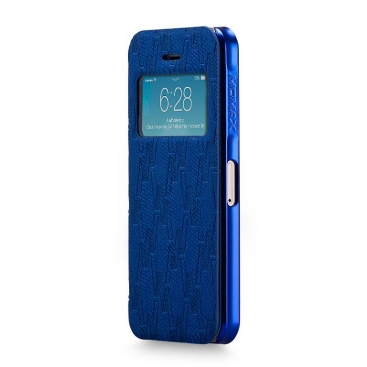 Чехол для iPhone 5/5S Momax Haute Couture case, blue [HVAPIP5SB]