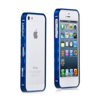 Чохол для iPhone 5/5S Momax Pro Frame, blue [PFAPIP5B]