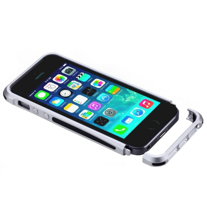 Чехол для iPhone 5/5S Momax Pro Frame New Edition, silver [CFAPIP5SS]