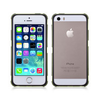 Чехол для iPhone 5/5S Momax The Slender bumper, black/yellow [CFAPIP5SBY]