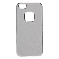Чохол для iPhone 5/5S Momax Ultra Touch Metal case, silver [CHUTAPIP5ES]