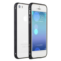 Чехол для iPhone 5/5S Yoobao Metal aluminum alloy Bumper, black [Bumperi5/5s-BK]