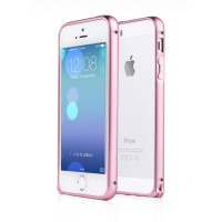 Чохол для iPhone 5/5S Yoobao Soft edge metal aluminum alloy bumper II, pink [Bumperi5/5s-SPK]