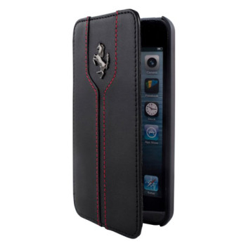 Чехол для iPhone 5C Ferrari Montecarlo book leather case, black [FEMTFLBKPMBL]