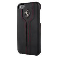 Чехол для iPhone 5C Ferrari Montecarlo leather cover case, black [FEMTHCPMBL]