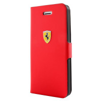 Чехол для iPhone 5C Ferrari New Rubber book case, red [FESCRUFLHPMRE]