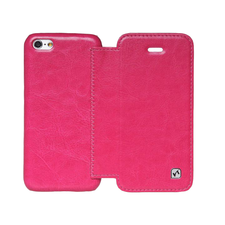 Чехол для iPhone 5C HOCO Crystal book leather case, rose red [HI-L038]