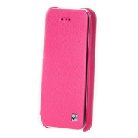 Чехол для iPhone 5C HOCO Duke book leather case, rose red [HI-L042]