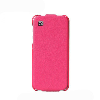 Чехол для iPhone 5C HOCO Duke flip leather case, rose red [HI-L039]