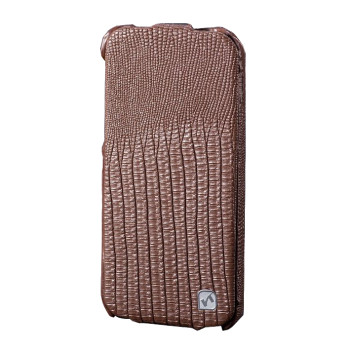 Чехол для iPhone 5C HOCO Lizard flip leather case, brown [HI-L041]