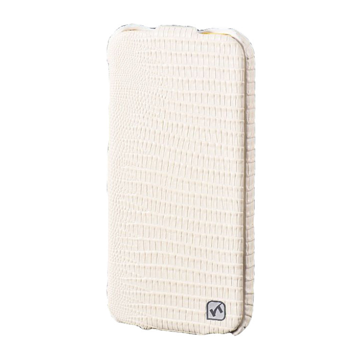 Чохол для iPhone 5C HOCO Lizard flip leather case, white [HI-L041]