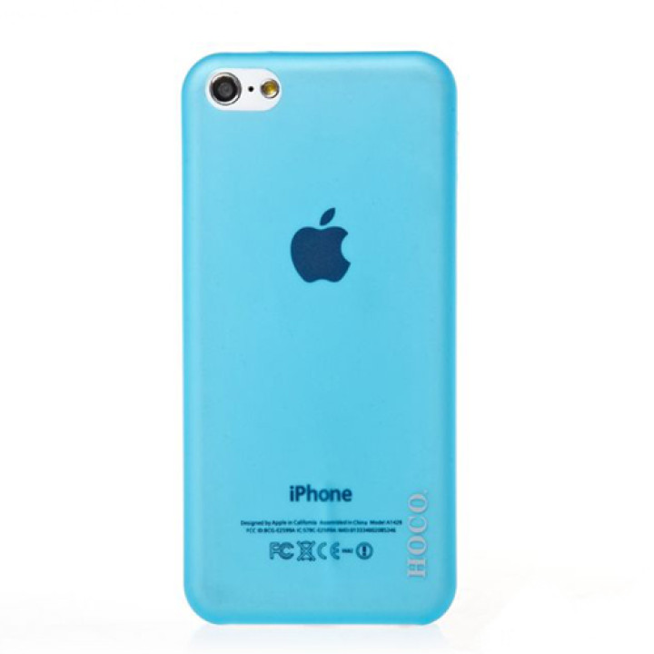 Чехол для iPhone 5C HOCO Ultrathin transparent cover case, blue [HI-P011]