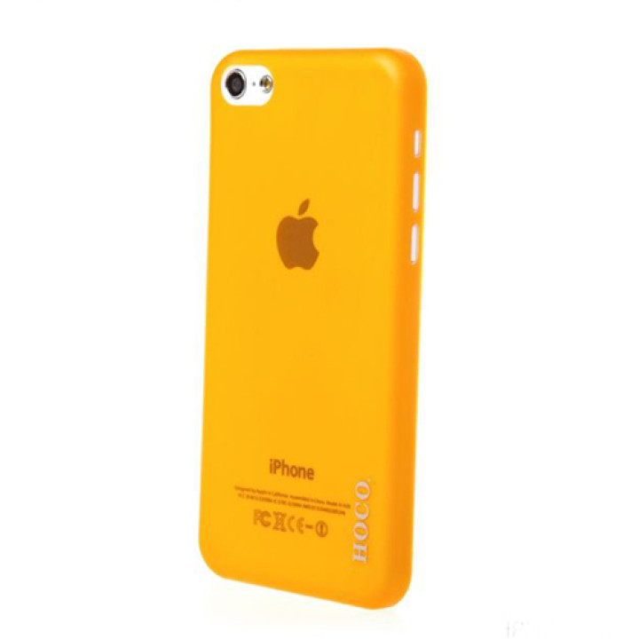 Чехол для iPhone 5C HOCO Ultrathin transparent cover case, orange [HI-P011]