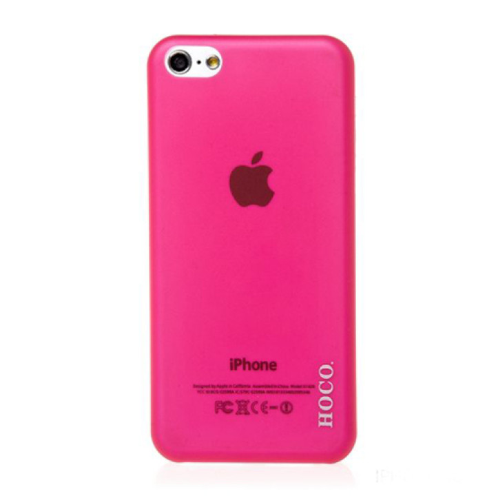 Чехол для iPhone 5C HOCO Ultrathin transparent cover case, rose red [HI-P011]