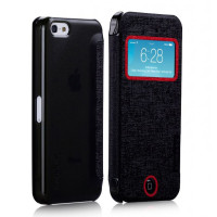 Чехол для iPhone 5C Momax Flip View case, black [FVAPIP5CD]