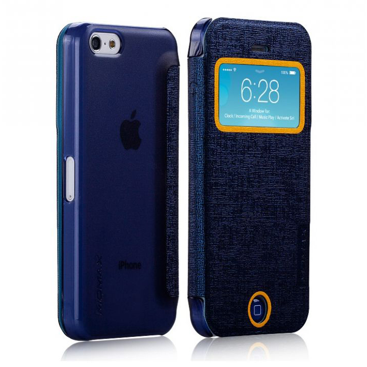Чехол для iPhone 5C Momax Flip View case, deep blue [FVAPIP5CB4]