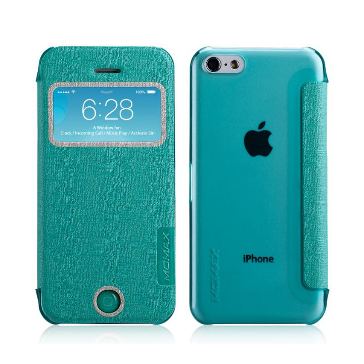 Чехол для iPhone 5C Momax Flip View case, green [FVAPIP5CB2]