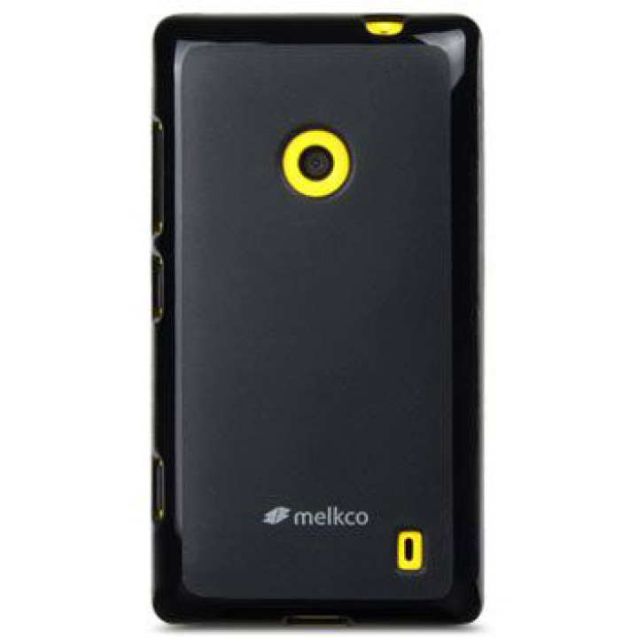 Чехол для Nokia Lumia 520 Melkco Poly Jacket TPU cover, black [NKLU52TULT2BKMT]