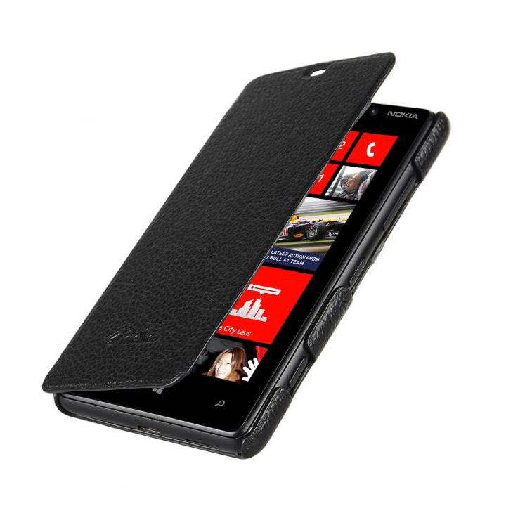 Чехол для Nokia Lumia 820 Melkco Book leather case, black [NKLU82LCFB2BKLC]