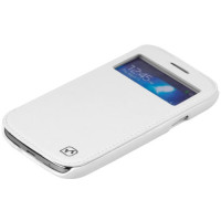 Чехол для Samsung i9190 Galaxy S4 Mini HOCO Crystal view leather case, white [HS-L045]