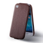 Чехол для Samsung i9190 Galaxy S4 Mini HOCO Duke flip leather case, brown [HS-L066]  - фото 2