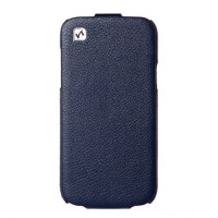Чехол для Samsung i9190 Galaxy S4 Mini HOCO Duke flip leather case, deep blue [HS-L066]