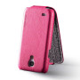 Чехол для Samsung i9190 Galaxy S4 Mini HOCO Duke flip leather case, rose red [HS-L066]  - фото 3
