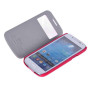 Чехол для Samsung i9190 Galaxy S4 Mini HOCO Star view leather case, rose red [HS-L046]  - фото 2