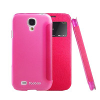 Чехол для Samsung i9500 Galaxy S IV Yoobao Slim II Leather case, rose [LCSAMS4-SRS-II]