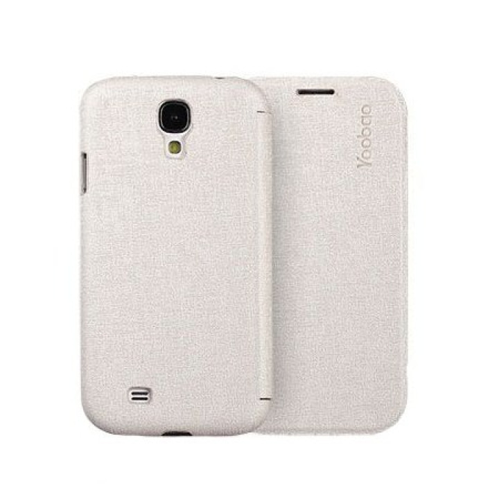 Чехол для Samsung i9500 Galaxy S IV Yoobao Slim Leather case, silver [LCSAMS4-SSV]