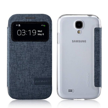 Чехол для Samsung i9500 Galaxy S4 Momax Flip View case, grey [FVSAS4A]
