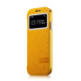 Чехол для Samsung i9500 Galaxy S4 Momax Flip View case, yellow 