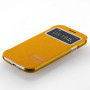 Чехол для Samsung i9500 Galaxy S4 Momax Flip View case, yellow  - фото 5