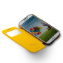 Чехол для Samsung i9500 Galaxy S4 Momax Flip View case, yellow  - фото 6