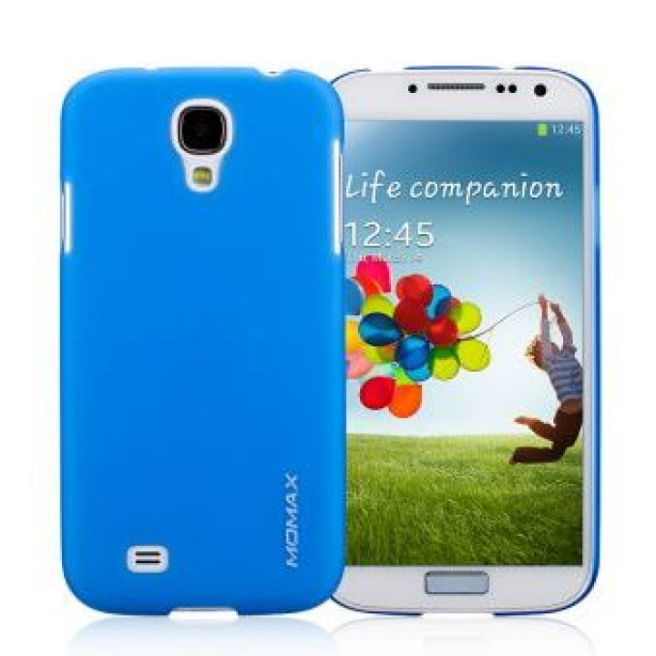 Чехол для Samsung i9500 Galaxy S4 Momax Ultratough Transparent case, blue [CUSAS4TB1]