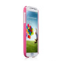 Чехол для Samsung i9500 Galaxy S4 Momax Ultratough Transparent case, pink [CUSAS4TP1] 
