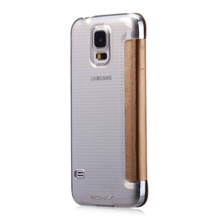 Чехол для Samsung i9600 Galaxy S5 Momax Flip View case, golden [FVSAS5L]