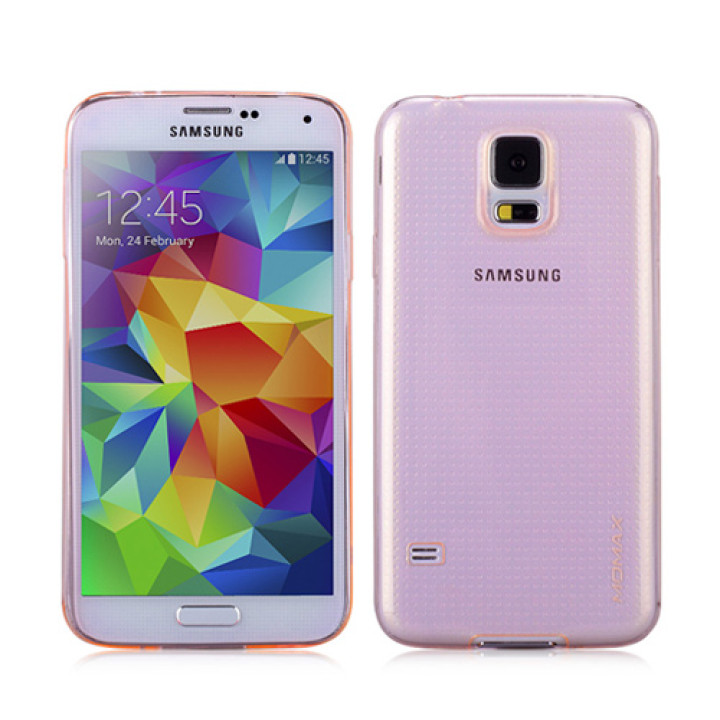 Чехол для Samsung i9600 Galaxy S5 Momax TPU soft case, pink [CCSAS5P]