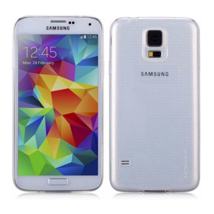 Чехол для Samsung i9600 Galaxy S5 Momax TPU soft case, white [CCSAS5W]