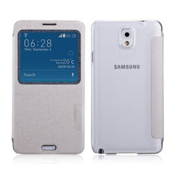 Чехол для Samsung N9000 Galaxy Note 3 Momax Flip View case, white [FVSANOTE3W]