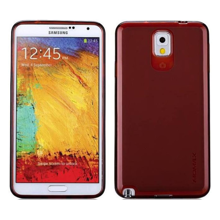 Чехол для Samsung N9000 Galaxy Note 3 Momax Transparent Ultra Thin cover case, red [CUSANOTE3R]
