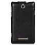 Чехол для Sony Xperia E Dual C1605 Melkco Jacka leather case, black [SEXPRELCJT1BKLC]  - фото 4