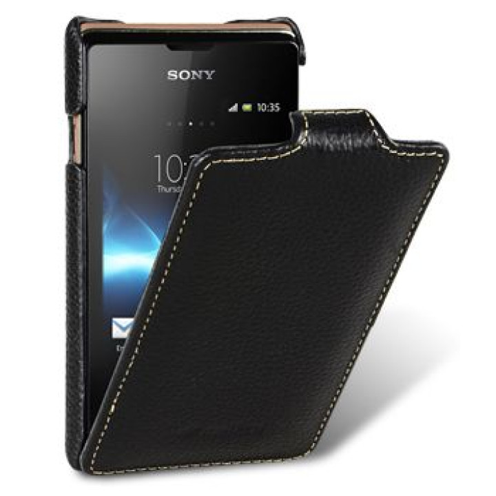 Чехол для Sony Xperia E Dual C1605 Melkco Jacka leather case, black [SEXPRELCJT1BKLC]